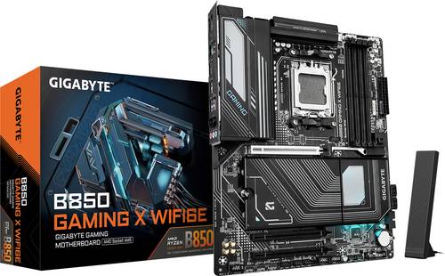 Gigabyte B850 GAMING X WIFI6E Mainboard Sockel (PC) AMD AM5 Formfaktor (Details) ATX Mainboard-Chipsatz AMD B850