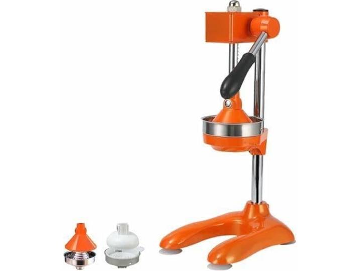 Manueller Zitruspresse 304 Edelstahl, Entsafter für Orangen & Zitronen Hochwertige Handpresse für Saft & Fruchtfleisch. Rutschfester Standfuß. Ideal für Limetten(Orange,DoubleTip)