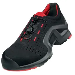 uvex 1 x-tended support Sicherheitsschuh S1P Halbschuh gelocht schwarz/rot 36 - 8519236 - schwarz/rot