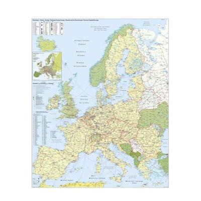 Europa-Eisenbahn-Fähren, Karte von Heinrich Stiefel, Stiefel Eurocart
