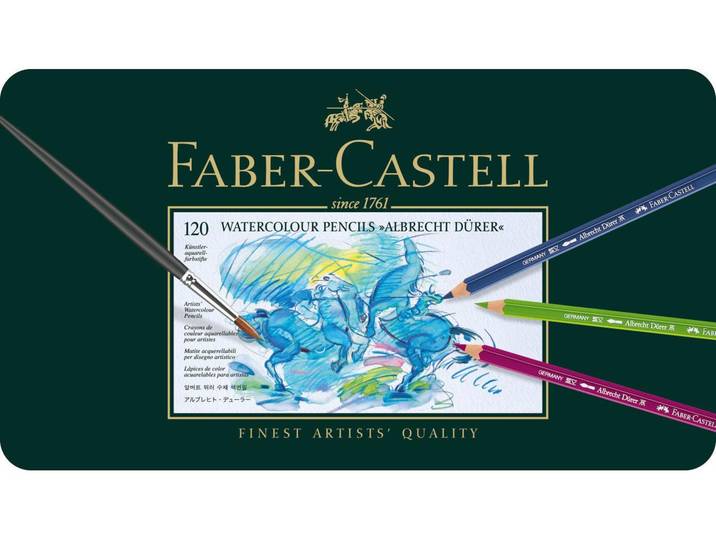 Aquarellstifte FABER-CASTELL Aquarellfarbstifte , bunt (mehrfarbig), Holz, Stifte, Aquarellstifte