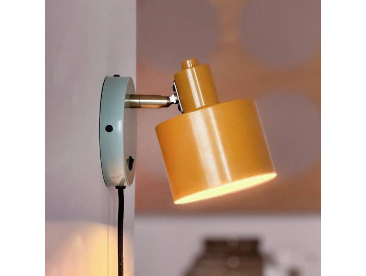 Applique murale Ocean, curry/turquoise, saillie 21 cm, Dyberg Larsen - Salon / séjour - Scandinave - Métal - Rond