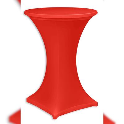AURORA Stehtischhusse "NIZZA" stretch rot 70 Ø, 2-teilig