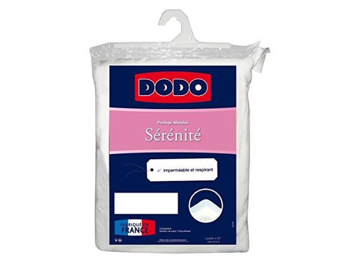 DODO - Protège Matelas Sérènité 90x200 cm - Imperméable\, Ajustable - Enveloppe 100% Coton\, Polyuréthane en Dessous - Protection Literie - Lavable en Machine à 60°C