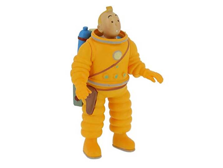 Collectible figurine Tintin in astronaut 8cm Moulinsart 42505 (2019)