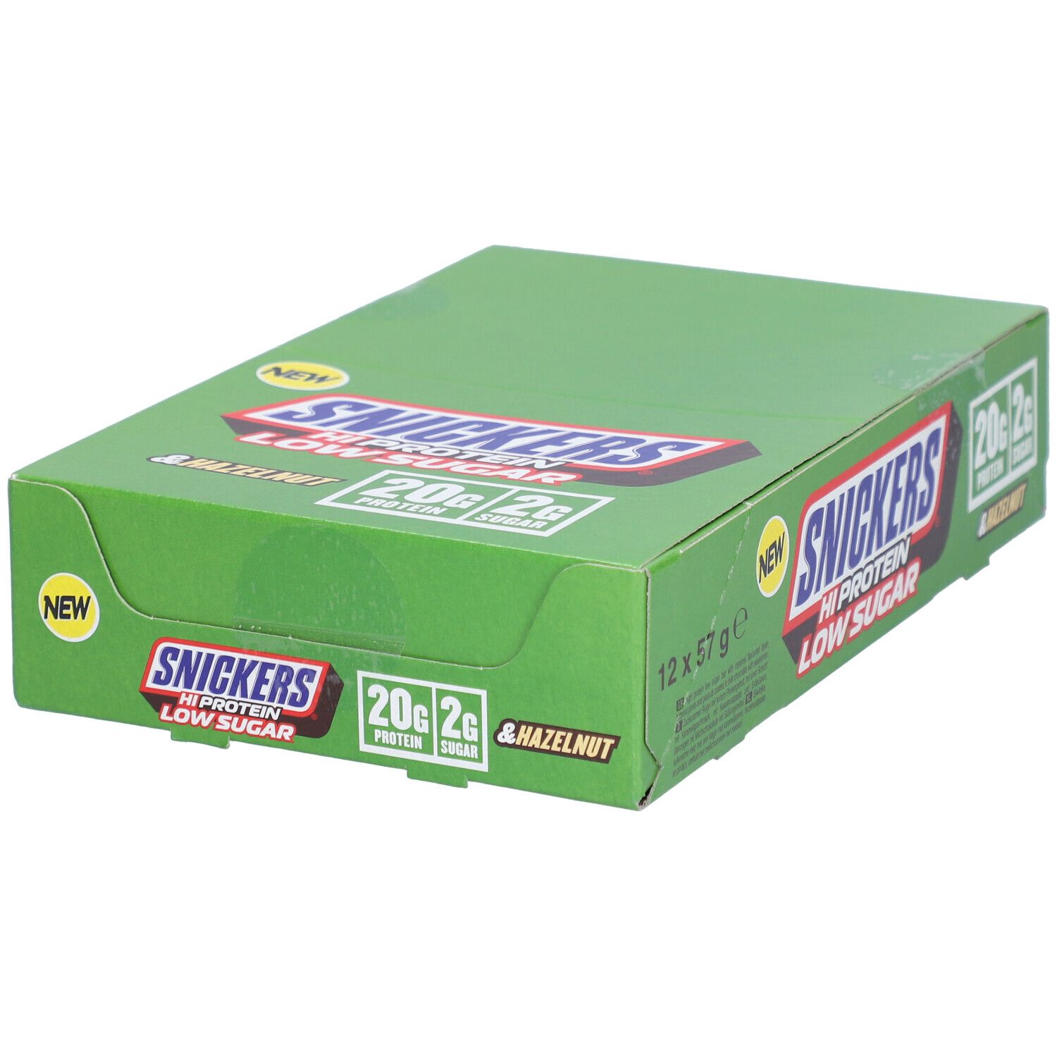 Snickers Hazelnut Low Sugar High Protein Bar (12x57g) 12x57 g Riegel