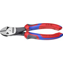 Knipex TwinForce 73 72 180 Werkstatt Kraft-Seitenschneider mit Facette 180 mm