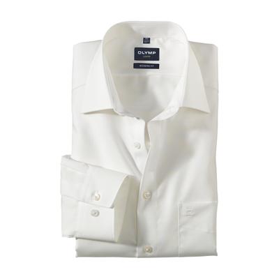 Businesshemd OLYMP "Luxor modern fit", Herren, Gr. 41, N-Gr, beige, Web, Obermaterial: 100% Baumwolle, modern fit, Hemden
