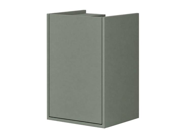 Mid.you Waschbeckenunterschrank Tito, Schilfgrün, Kunststoff, 1 Fächer, 42x62x35 cm, stehend, Badezimmer, Badmöbel, Waschbeckenunterschränke