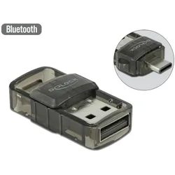 DELOCK USB 2.0 Bluetooth 4.0 Adapter 2 in 1 USB Type-C