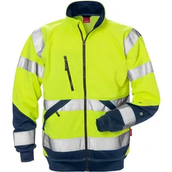 Warnschutz Sweatjacke "7426 SHV" Kl. 3 - S - gelb/marine
