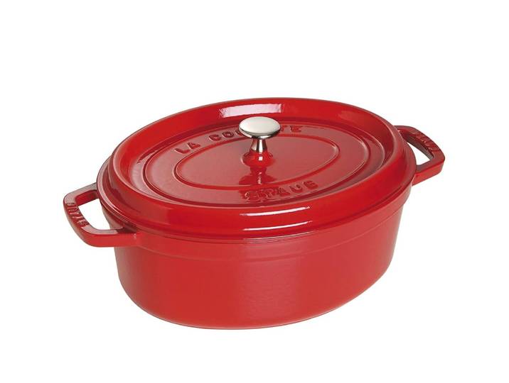 Cocotte ovale Signature 27cm rouge en fonte
