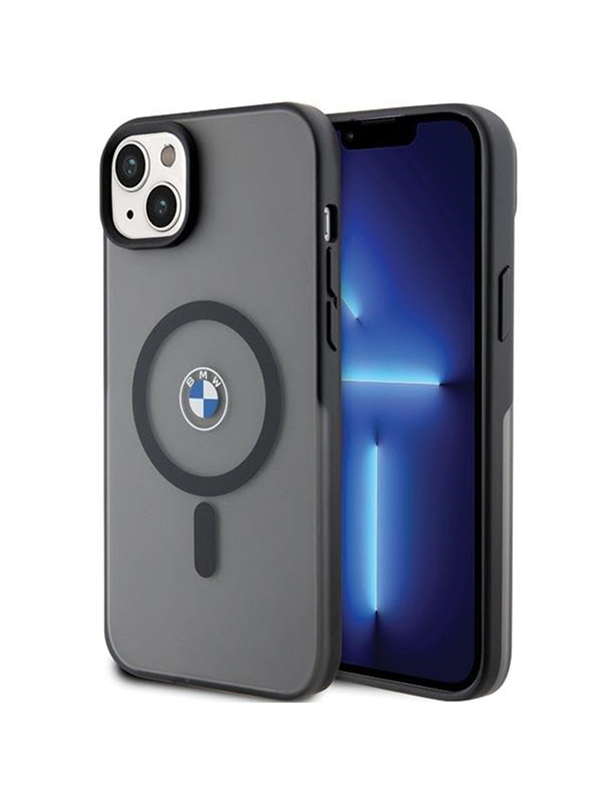 BMW Signature MagSafe Case for iPhone 14 Plus/15 Plus - Black
