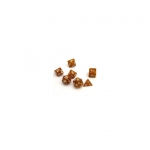 Dice4friends Würfelset Pearl - Toffee/White (7) 279226