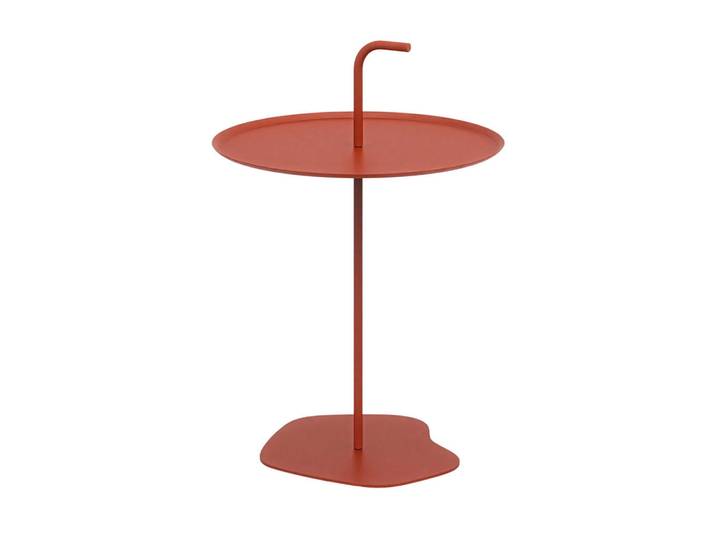 casa.pro Balkontisch Calimera, Terracotta, Metall, Rund, 38x56.5x38 cm, Gartenmöbel, Balkonmöbel