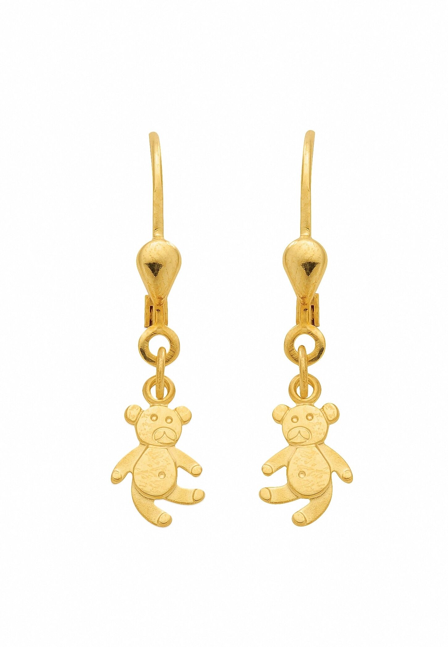 Paar Ohrhänger ADELIA´S "Adelia's 585 Gold Ohrringe Ohrhänger Bär", gold, Ohrringe, Damen, ..., Gelbgold 585, Paar Ohrhänger, Goldschmuck für Damen