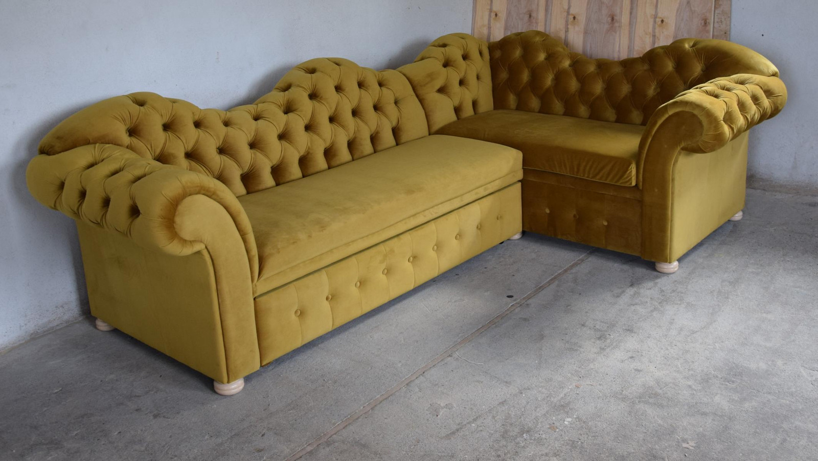 Chesterfield hoekbank design loungesofa voor de woonkamer