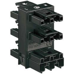 WAGO Netz-Verteiler Netz-Stecker - Netz-Buchse, Netz-Buchse, Netz-Buchse, Netz-Buchse, Netz-Buchse Gesamtpolzahl: 2 + PE Schwarz 1 St. 770-608