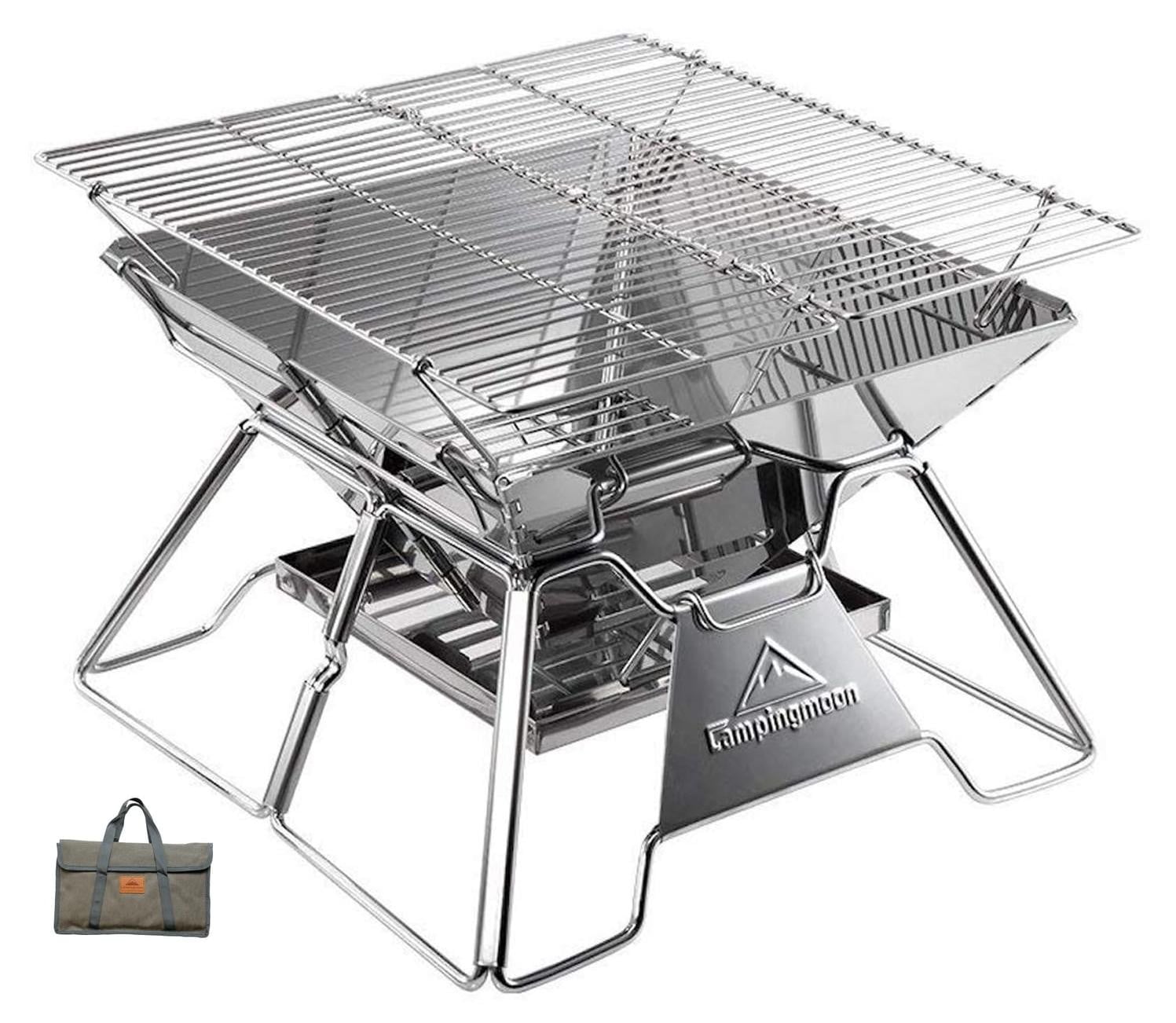Draagbare inklapbare tabletop charcoal grill voor de tuin en camping
