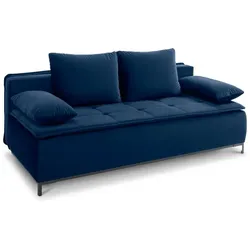 Schlafsofa Sugar Stoff Blau Dunkelblau