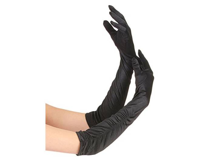 DEGUISE TOI - Half lange zwarte handschoenen
