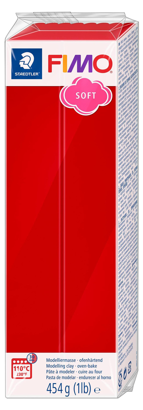 Staedtler Fimo Soft Modelklei Kerstkleur Rood 454g