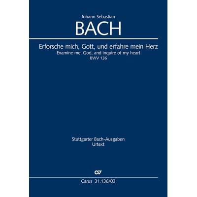 Erforsche mich, Gott, und erfahre mein Herz (Klavierauszug) -