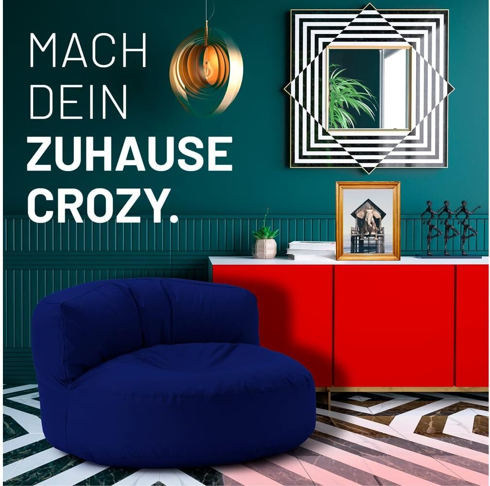 Sitzsack LUMALAND "Lounge 30 L", blau (dunkelblau), Sitzsäcke, Sitzsack dunkelblau Einheitsgröße