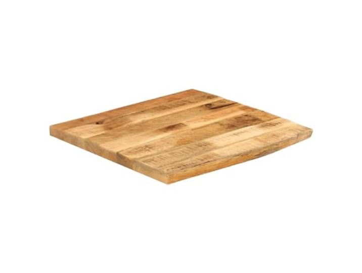 Tischplatte 60 x 60 x 2,5 cm Massivholz, Mangoholz, unbehandelt Massives Mangoholz, Lackierung, 1 Seitenkante, glatte Oberfläche, für den privaten und gewerblichen Gebrauch