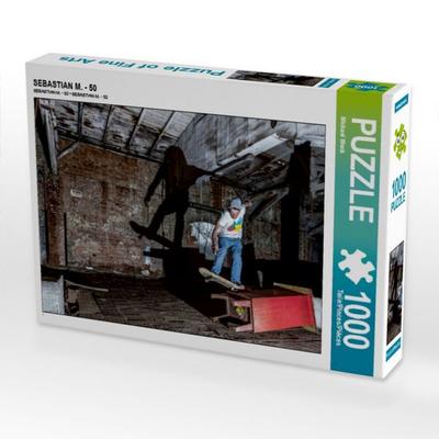 CALVENDO Puzzle Skaten mit Licht und Schatten 1000 Teile Puzzle quer | 1000 Teile Lege-Größe 64 × 48 cm Foto-Puzzle für glückliche Stunden