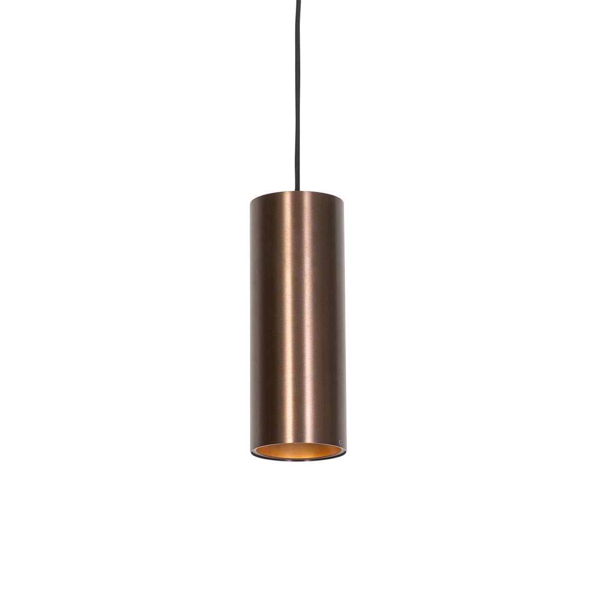 Qazqa Design Hanglamp Tubo - Brons - Aluminium - GU10 - Hoogte verstelbaar en dimbaar