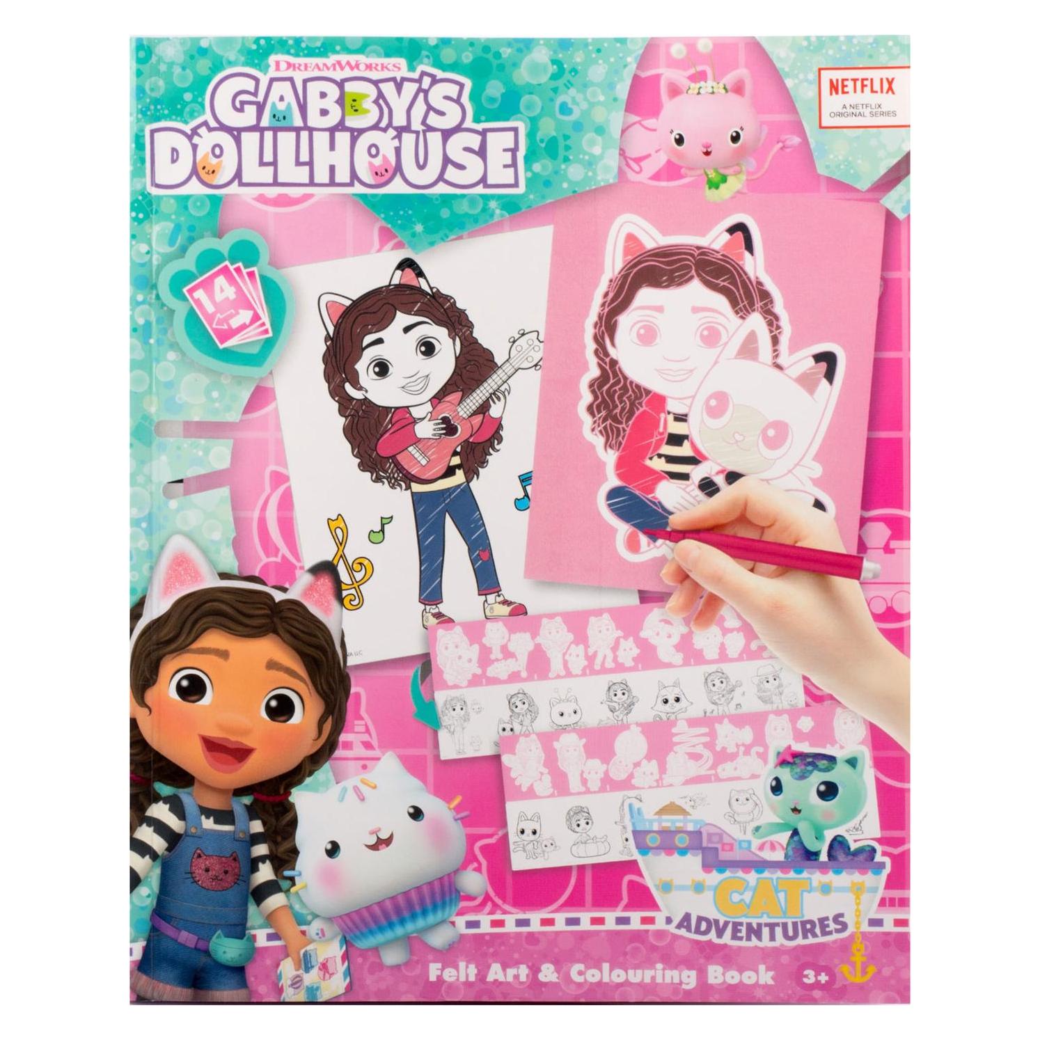 Canenco Gabby's Dollhouse Filz-Kunst- und Malbuch (GD23351)