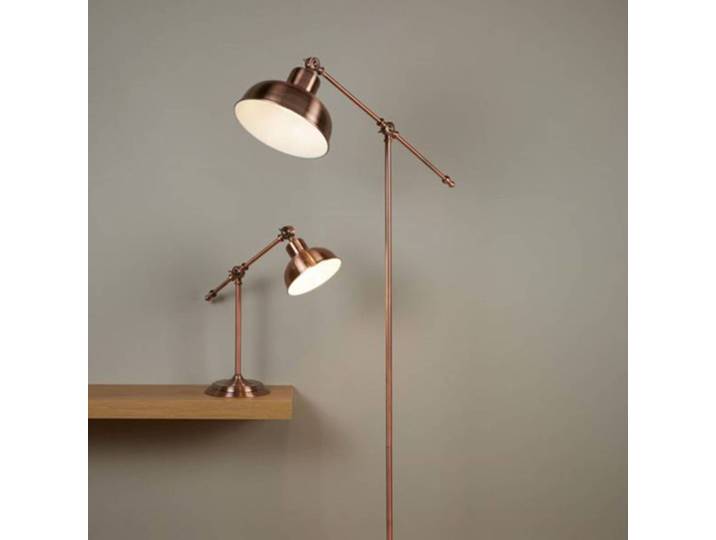 Searchlight Stehlampe Macbeth, kupfer, für Wohn- / Esszimmer, Metall, Industrielles Design, Stehlampe