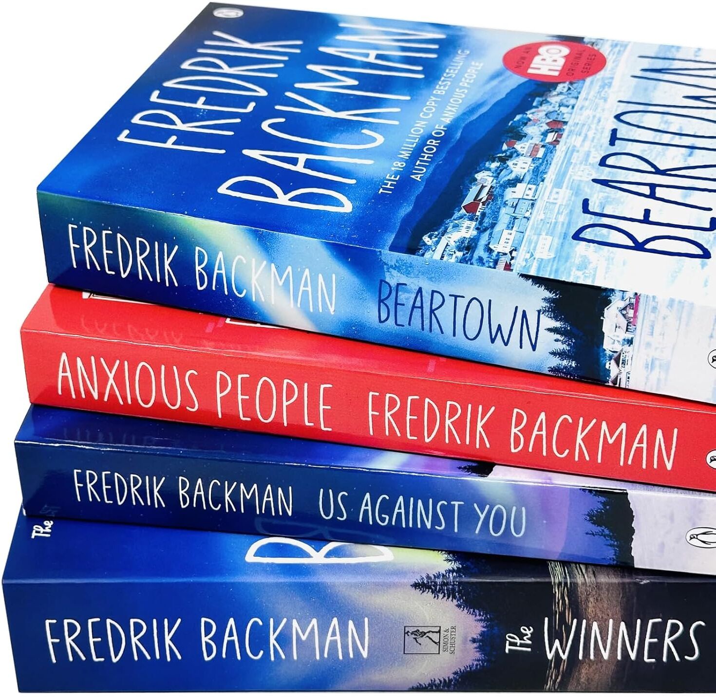 Penguin (Michael Joseph) Beartown Series 4 Books Collection Set by Fredrik Backman (Beartown, Us Against You, The Winners, Anxious People) - Paperback - Adult Contemporary