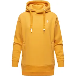 NAVAHOO Damen Kapuzensweatshirt Kuscheliger Hoodie mit Oversize Look Silberengelchen