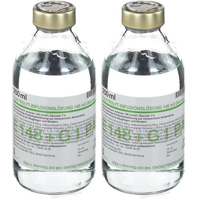 Elektrolyt Inf.-Lsg. 148 m.Glucose 1 päd. 2x 2x10x250 ml Infusionslösung