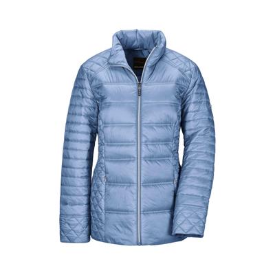 Steppjacke GOLDNER "Übergangsjacke mit Muster-Mix", Damen, Gr. 44, blau, Obermaterial: 100% Polyamid PA., gerade, Jacken Steppjacke, RV Taschen