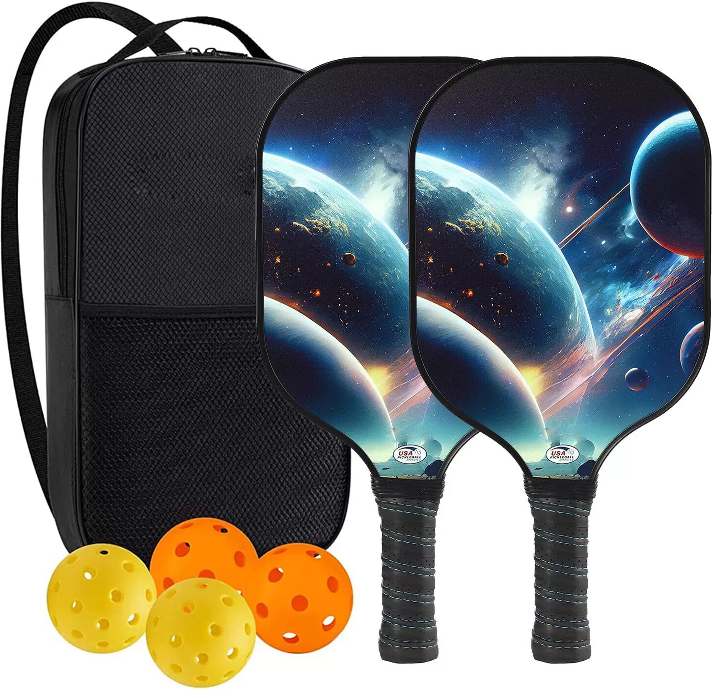 INF Ensemble de pickleball - Raquettes, balles et sac en fibre de verre 2