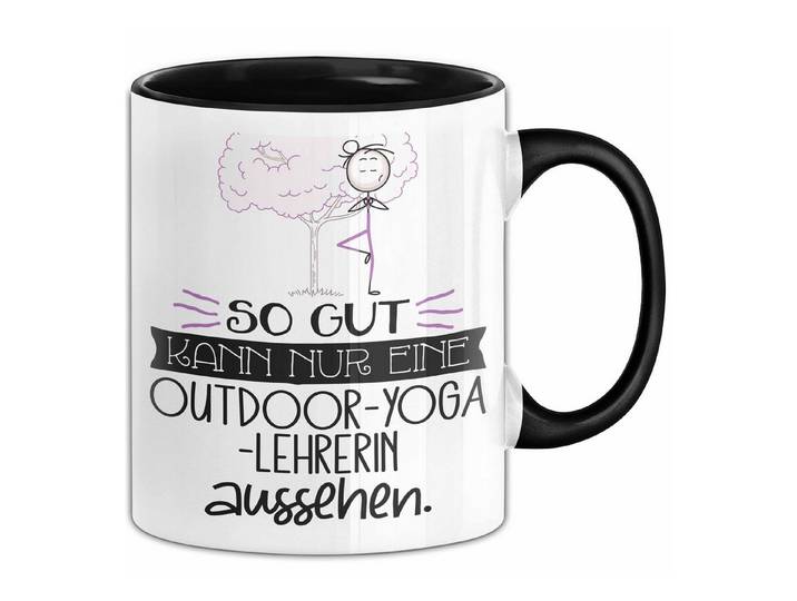 Trendation Tasse Outdoor-Yoga-Lehrerin Geschenk Tasse So Gut Kann Nur Eine Outdoor-Yo