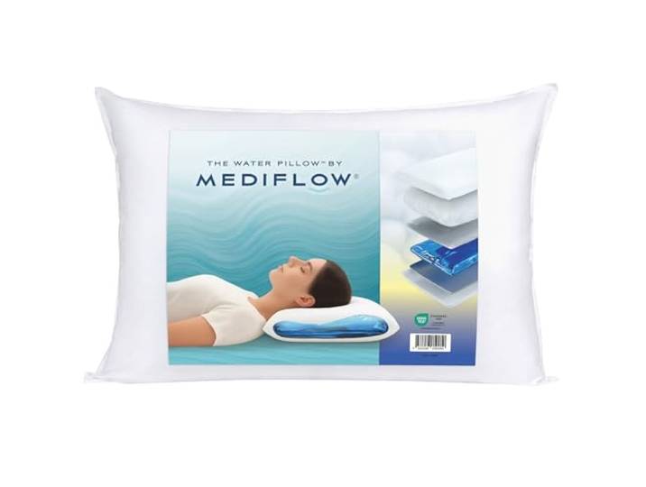 Mediflow Das erste & Original Wasserkissen, klinisch erwiesen, um Nackenschmerzen zu reduzieren & den Schlaf zu verbessern Ideal für die richtige Nackenunterstützung (50 x 70 cm)