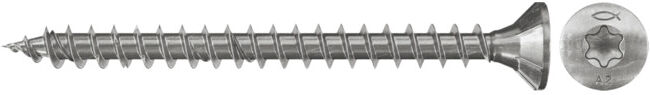 fischer Power-Fast 5,0x30 Countersunk. A2 VG TX (657070)