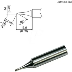 HAK T18-C1 - Lötspitze T18-C8, 1,0 mm, abgeschrägt