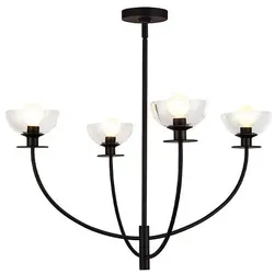 Alora Mood Sylvia Kronleuchter Schwarz ALM-SYLVIA4-BK-CL