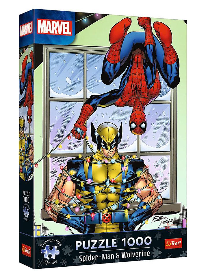 Trefl 1.000tlg. Puzzle "Christmas - Spiderman & Wolverine" - ab 12 Jahren - onesize