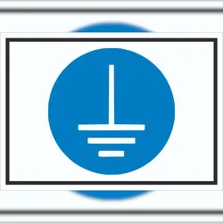 HB-Druck Vor Benutzung erden Symbol Schild A3 (297x420mm)
