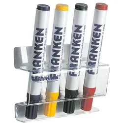 Franken Stiftehalter für magnethaftende Tafeln »Z1981« transparent, 12x9.5x4.5 cm