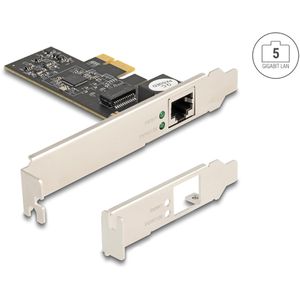 DeLock Netzwerkkarte 81260, PCI-Express x1, 3.0, 1 RJ45 Buchse mit 5 Gbit/s-LAN