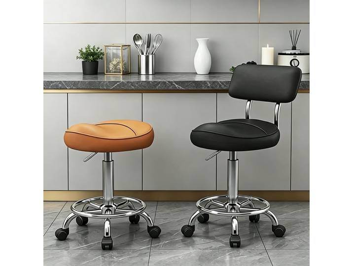 Tabouret pivotant réglable, chaise ronde, salon, manucure, pédicure, beauté, chaise roulante, coiffure, barbier, spa, tabouret professionnel