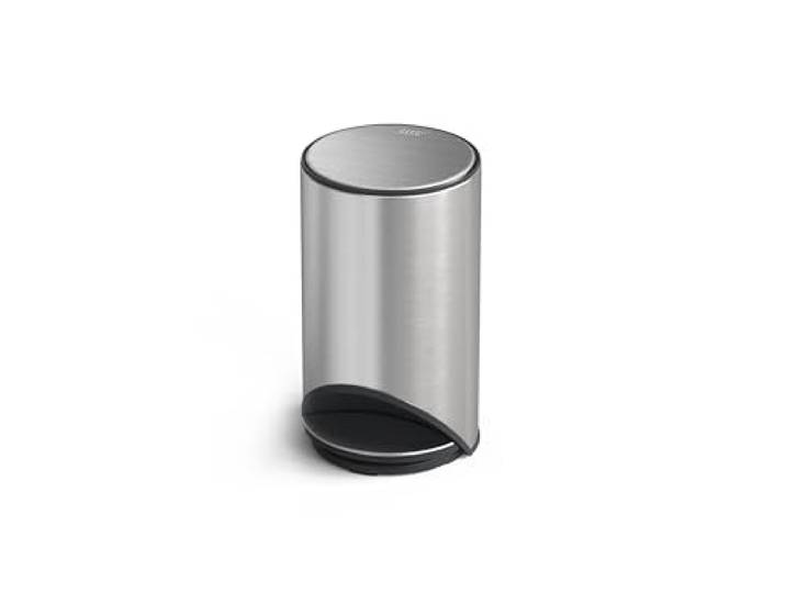 Joseph Joseph Arc Poubelle à Pédale 10L\, Fermeture Douce\, Anti-Trace\, Seau Amovible\, Acier Inoxydable