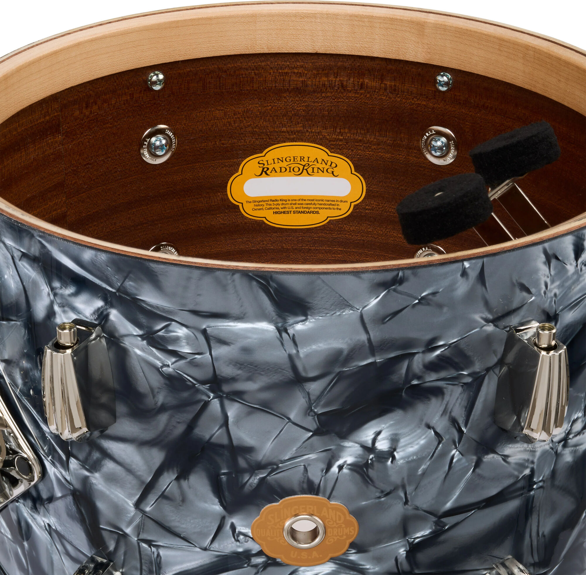 Slingerland 20'' RADIO KING 4-piece w/Snare - Black Diamond Pearl